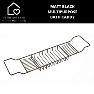 Matt Black Multipurpose Bath Caddy