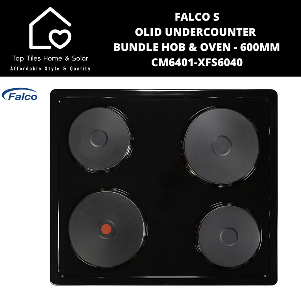 Falco Solid Undercounter Bundle Hob & Oven - 600mm CM6401-XFS6040