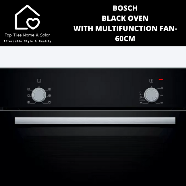 Bosch Series 2 - Black Built-In Oven with Multifunction Fan - 60cm