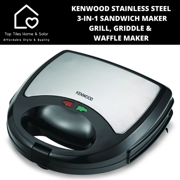 Kenwood Stainless Steel 3-IN-1 Sandwich Maker