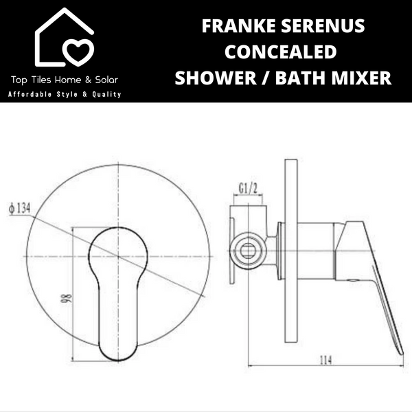 Franke Serenus Concealed Shower / Bath Mixer