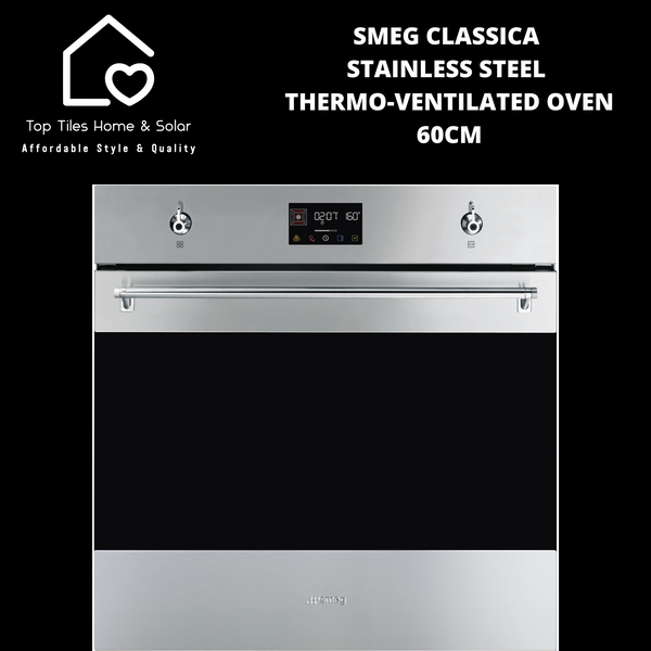 Smeg Classica Stainless Steel Thermo-Ventilated Oven – 60cm