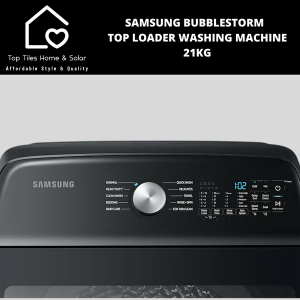 Samsung BubbleStorm  Top Loader Washing Machine - 21kg