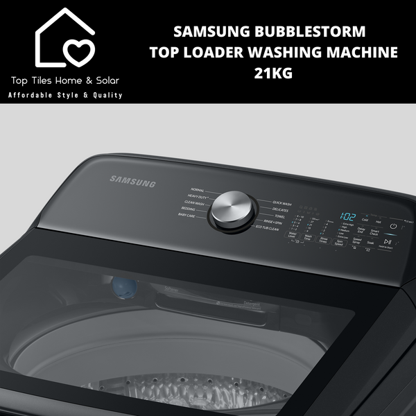 Samsung BubbleStorm  Top Loader Washing Machine - 21kg