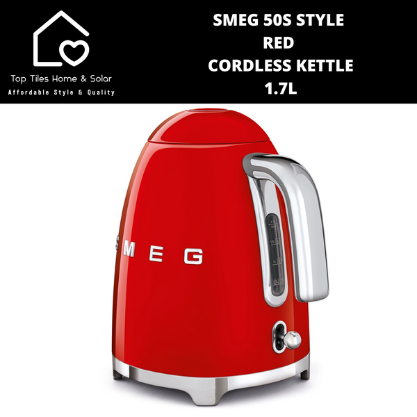 Smeg 50s Style Red Cordless Kettle - 1.7L