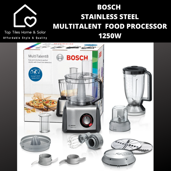 Bosch MultiTalent 8 - Stainless Steel Food Processor - 1250W