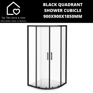 Black Quadrant Shower Cubicle - 900x900x1850mm