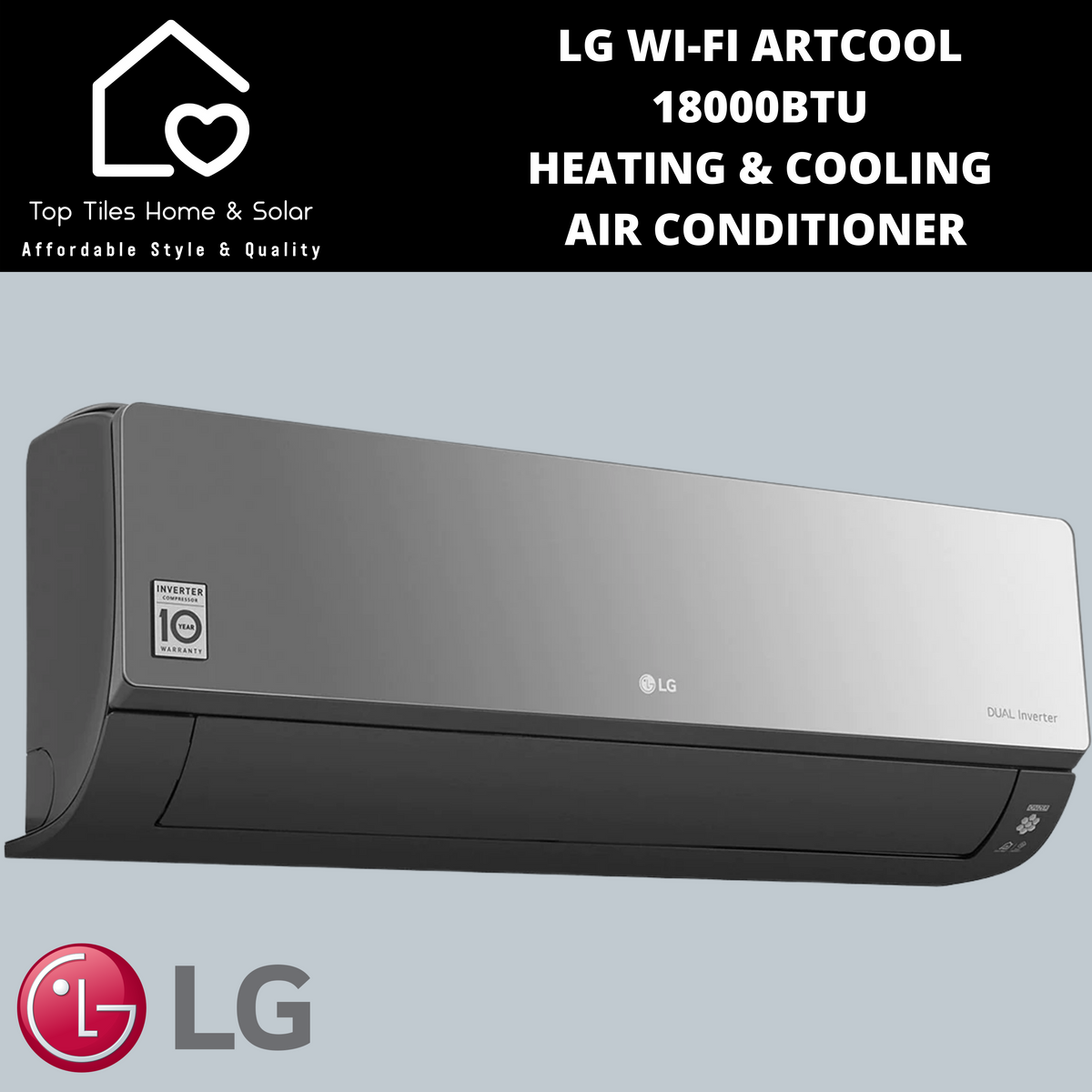 LG Wi-Fi ARTCOOL 18000BTU Heating & Cooling Air Conditioner – Top Tiles ...