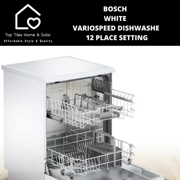 Bosch Series 2 - White VarioSpeed Dishwasher - 12 Place Setting