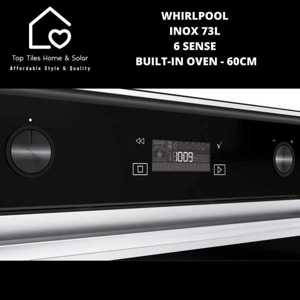 Whirlpool Inox 73L 6 Sense Built-In Oven - 60cm