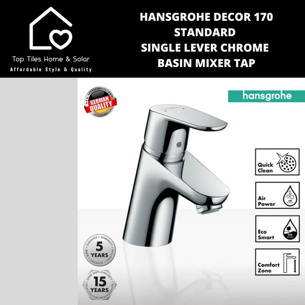 Hansgrohe Decor 70 Standard Single Lever Chrome Basin Mixer Tap