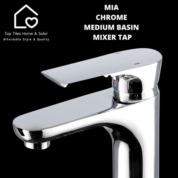 Mia Chrome Chrome Medium Basin Mixer Tap