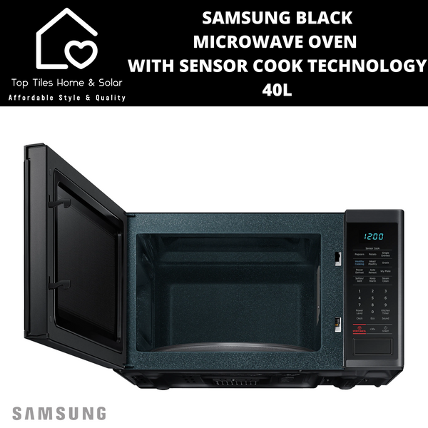 Samsung Black Microwave Oven With Sensor Cook Technology - 40L