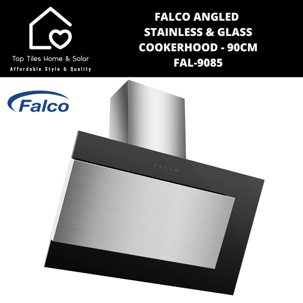 Falco Angled Stainless & Glass Cookerhood - 90cm FAL-9085