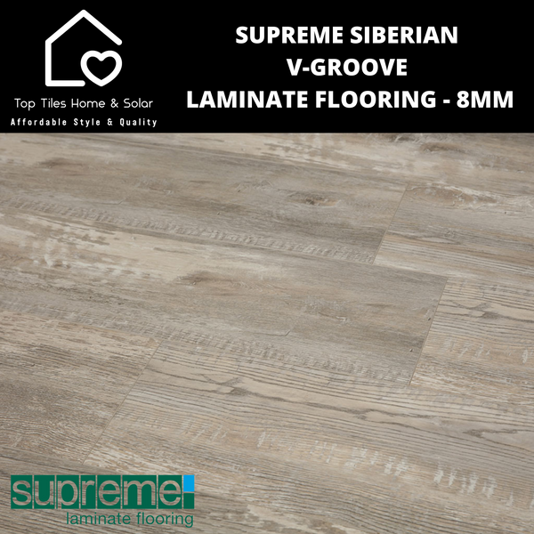 Supreme Siberian V-Groove Laminate Flooring - 8mm