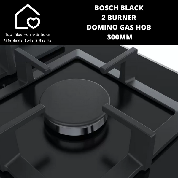 Bosch Series 6 - Black 2 Burner Domino Gas Hob - 300mm