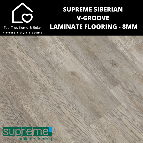 Supreme Siberian V-Groove Laminate Flooring - 8mm