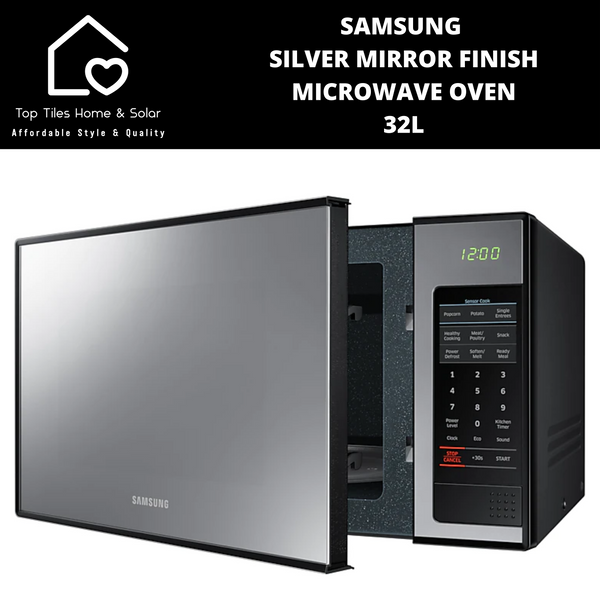 Samsung Silver Mirror Finish Microwave Oven - 32L