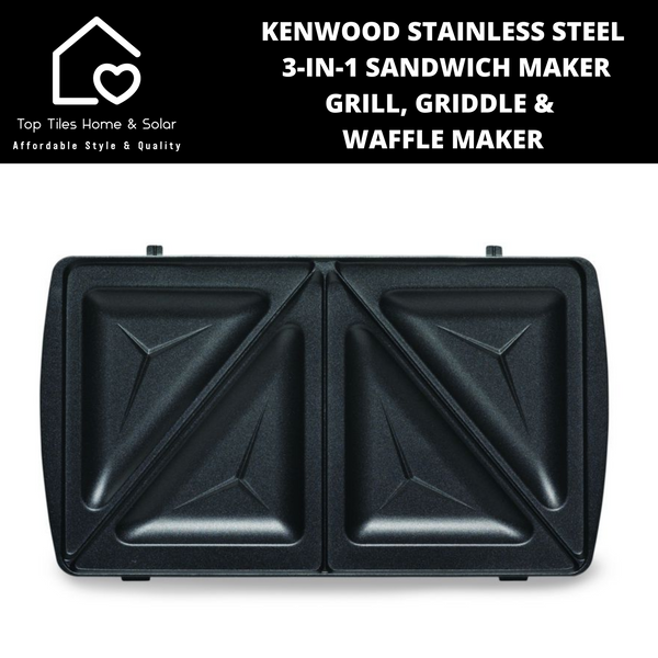 Kenwood Stainless Steel 3-IN-1 Sandwich Maker