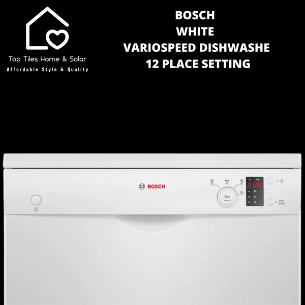 Bosch Series 2 - White VarioSpeed Dishwasher - 12 Place Setting