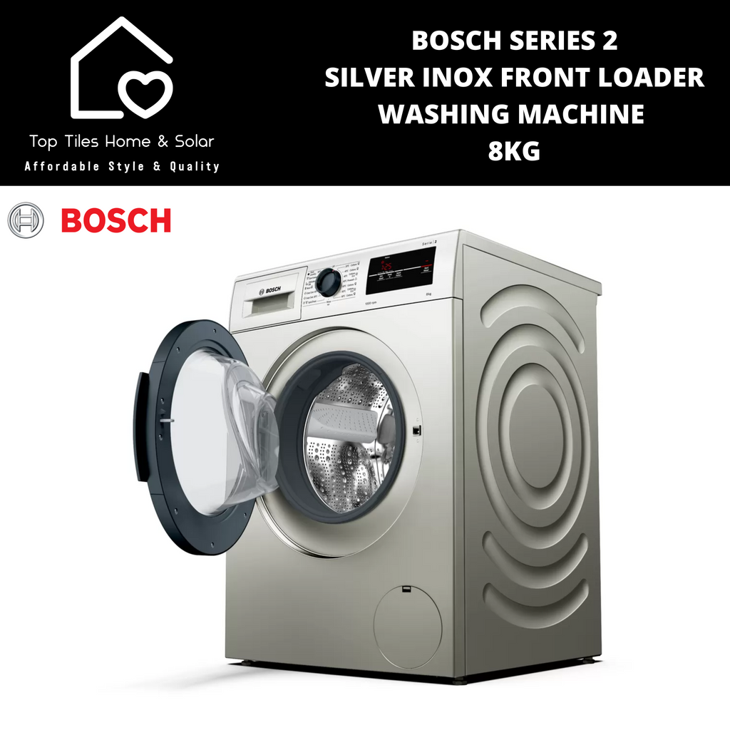 bosch series 2 8kg washing machine metallic