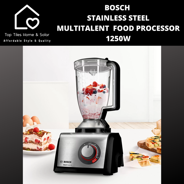 Bosch MultiTalent 8 - Stainless Steel Food Processor - 1250W