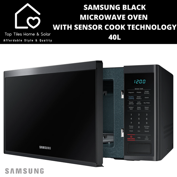 Samsung Black Microwave Oven With Sensor Cook Technology - 40L