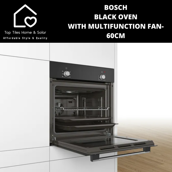 Bosch Series 2 - Black Built-In Oven with Multifunction Fan - 60cm