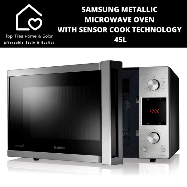 Samsung Metallic Microwave Oven With Sensor Cook Technology - 45L