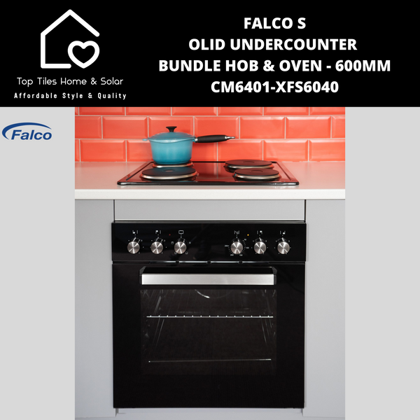 Falco Solid Undercounter Bundle Hob & Oven - 600mm CM6401-XFS6040