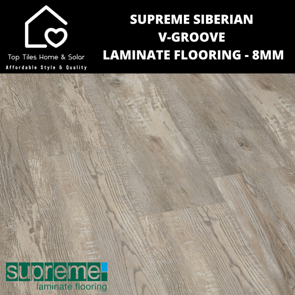 Supreme Siberian V-Groove Laminate Flooring - 8mm