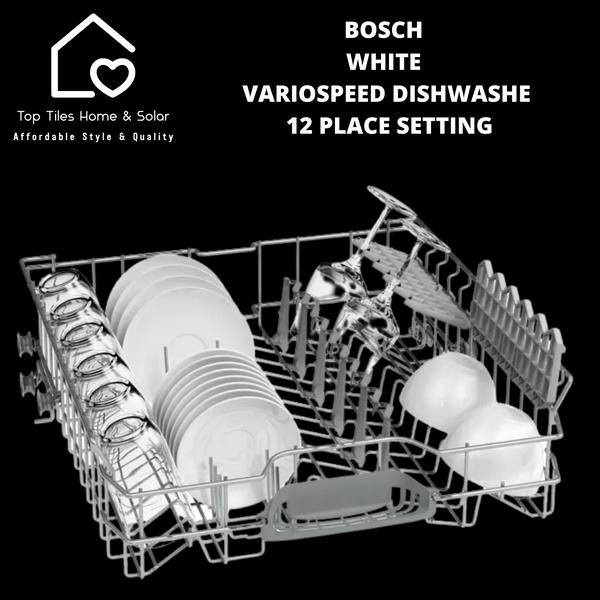 Bosch Series 2 - White VarioSpeed Dishwasher - 12 Place Setting