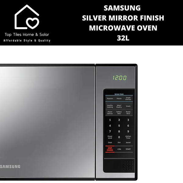 Samsung Silver Mirror Finish Microwave Oven - 32L