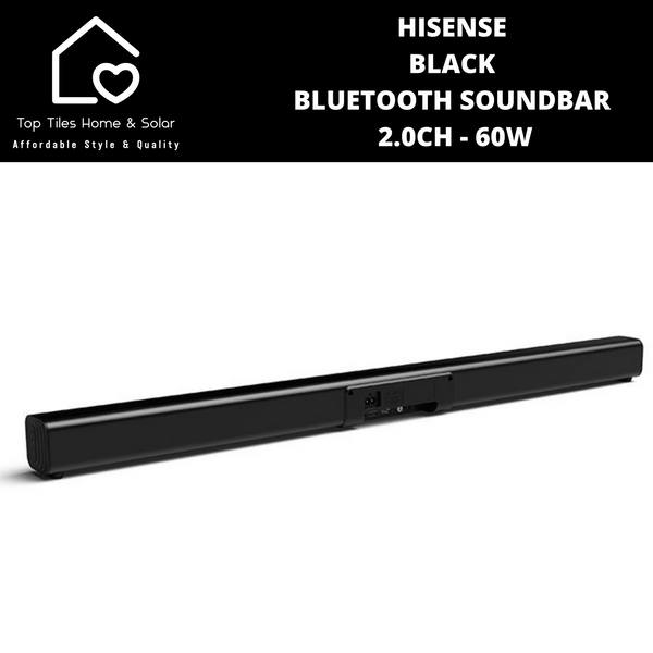 Hisense Black Bluetooth Soundbar 2.0Ch - 60W