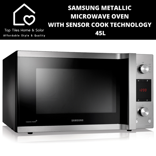 Samsung Metallic Microwave Oven With Sensor Cook Technology - 45L