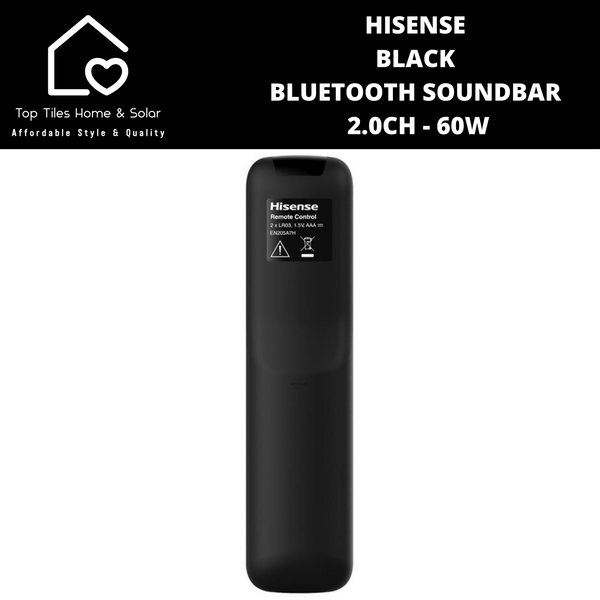 Hisense Black Bluetooth Soundbar 2.0Ch - 60W