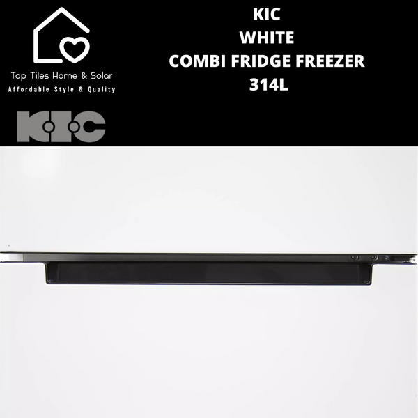 KIC White Combi Fridge Freezer - 314L