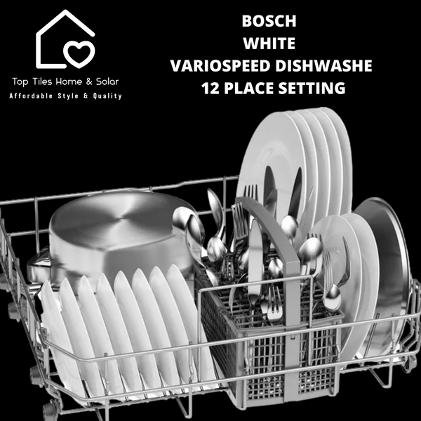 Bosch Series 2 - White VarioSpeed Dishwasher - 12 Place Setting