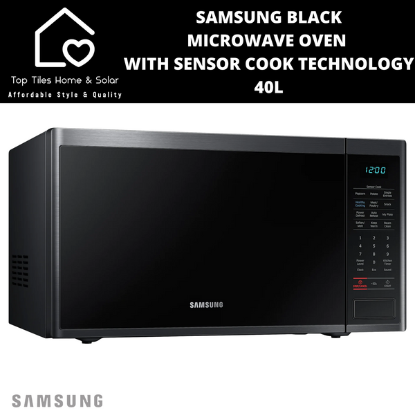 Samsung Black Microwave Oven With Sensor Cook Technology - 40L