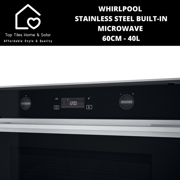 Whirlpool Stainless Steel Built-in Microwave - 60cm - 40L