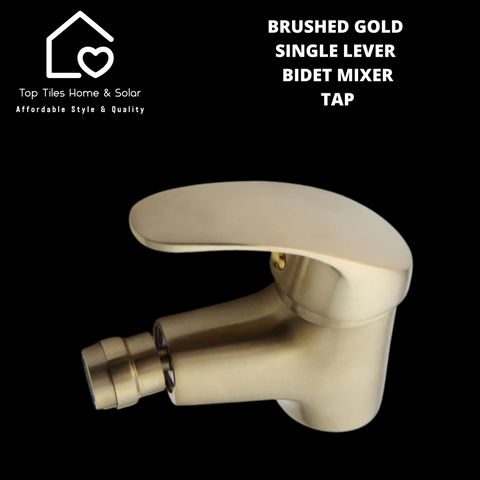 Brushed Gold Single Lever Bidet Mixer Tap