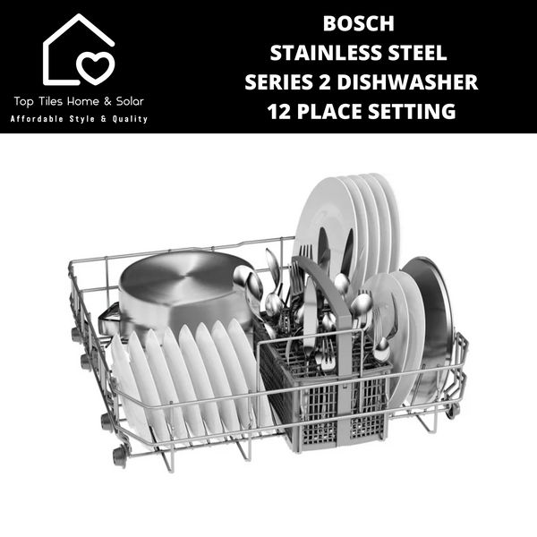 Bosch Series 2 - StainlessSteel Dishwasher - 12 Place Setting