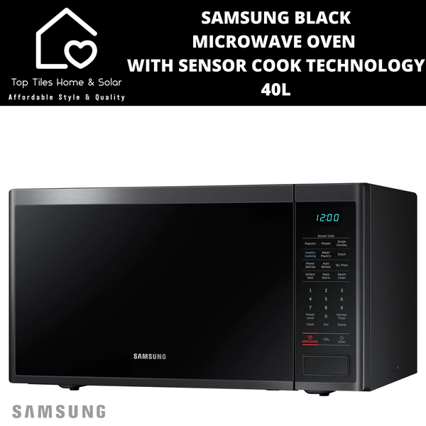 Samsung Black Microwave Oven With Sensor Cook Technology - 40L