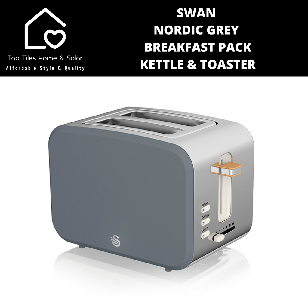 Swan grey outlet kettle and toaster