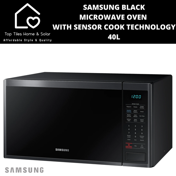 Samsung Black Microwave Oven With Sensor Cook Technology - 40L