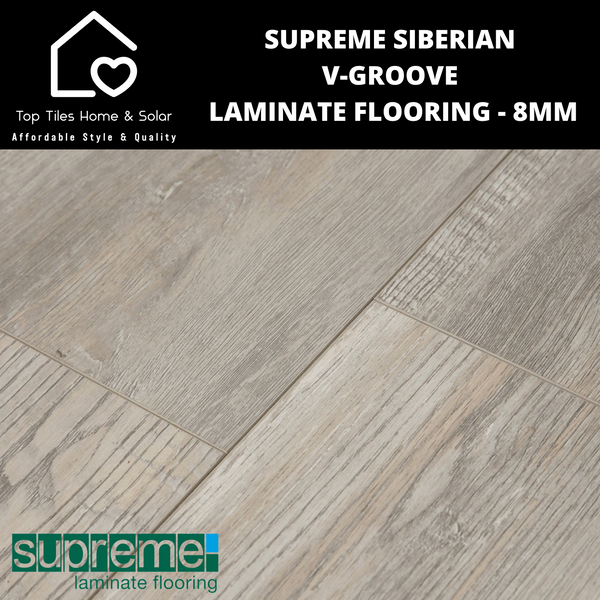 Supreme Siberian V-Groove Laminate Flooring - 8mm