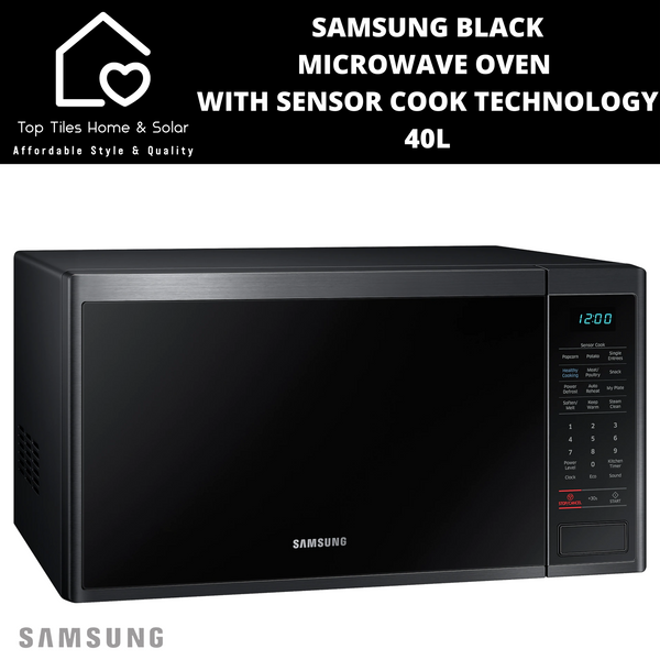 Samsung Black Microwave Oven With Sensor Cook Technology - 40L