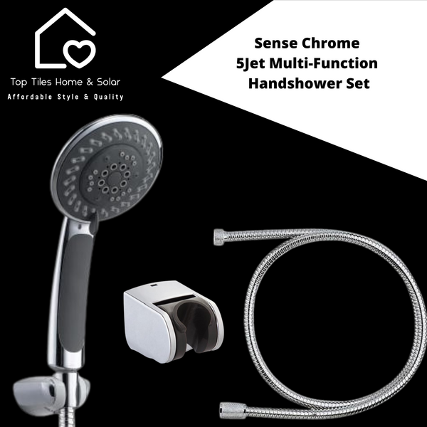 Sense Chrome 5Jet Multi-Function Handshower Set